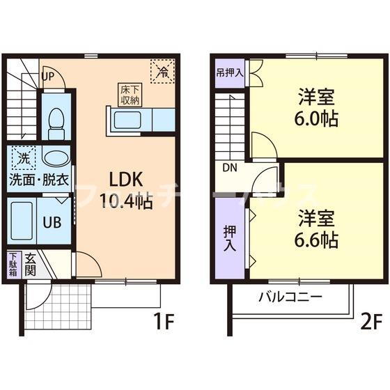 ｌａｐｉｓ　　Ｂ 1階 2LDK 賃貸物件詳細