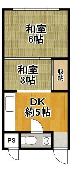 大阪府大阪市大正区鶴町２ 大正駅 2K マンション 賃貸物件詳細