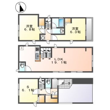 亀島１丁目戸建 2SLDK 賃貸物件詳細