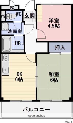 滋賀県湖南市石部中央４ 石部駅 2DK マンション 賃貸物件詳細