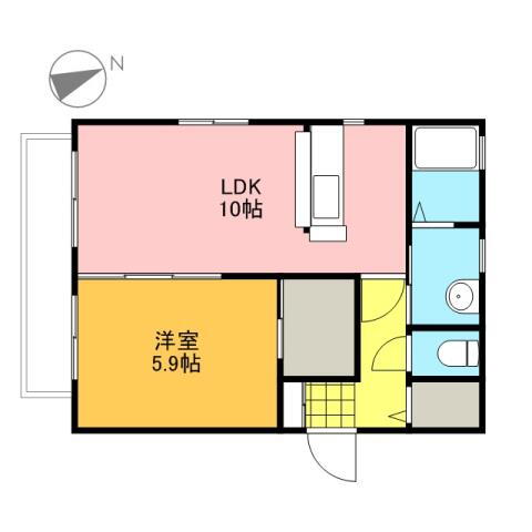 広島県広島市中区千田町３ 広電本社前駅 1LDK アパート 賃貸物件詳細