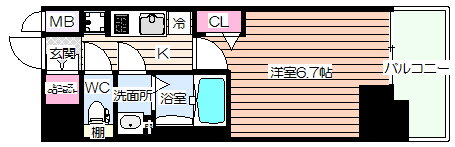 大阪府大阪市北区大淀北１ 中津駅 1K マンション 賃貸物件詳細