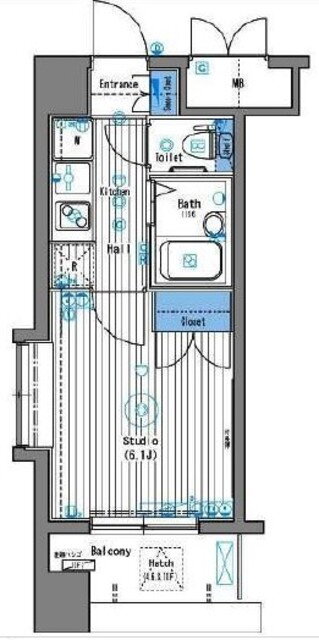東京都港区南麻布２ 白金高輪駅 1K マンション 賃貸物件詳細