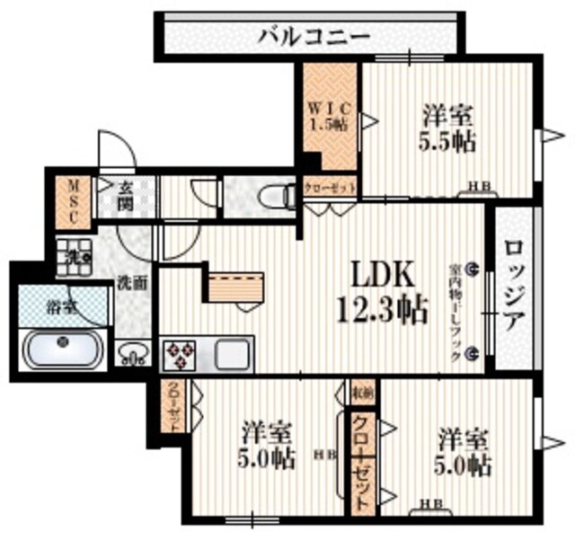 東京都杉並区下高井戸３ 桜上水駅 3LDK マンション 賃貸物件詳細