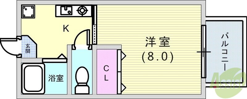 兵庫県神戸市東灘区岡本５ 岡本駅 1K マンション 賃貸物件詳細