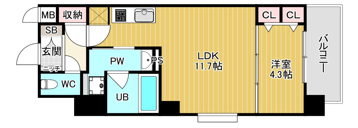 大阪府大阪市福島区吉野４ 野田駅 1LDK マンション 賃貸物件詳細