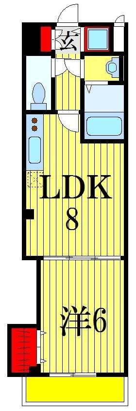 メゾンミルホワイト 3階 1LDK 賃貸物件詳細