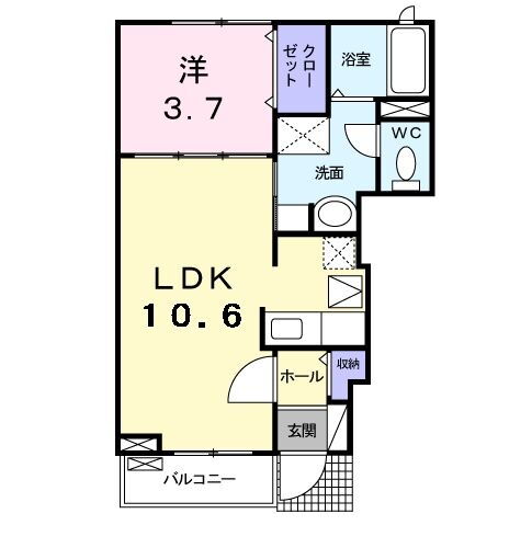 東京都府中市四谷１ 中河原駅 1LDK アパート 賃貸物件詳細