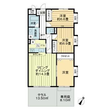 千葉県船橋市飯山満町２ 前原駅 3LDK マンション 賃貸物件詳細