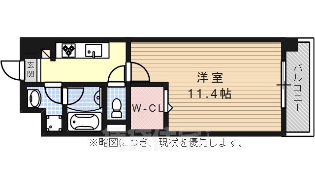 シェリール　エヴァン 3階 1K 賃貸物件詳細
