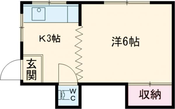 大和田ビル 3階 1K 賃貸物件詳細