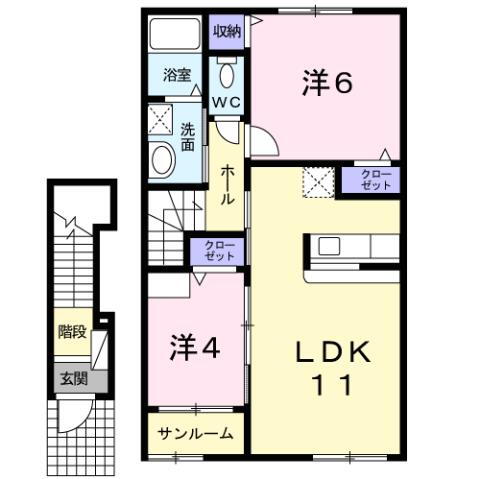 新潟県上越市大和３ 南高田駅 2LDK アパート 賃貸物件詳細