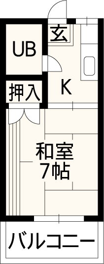 熊本県熊本市中央区黒髪６ 東海学園前駅 1K アパート 賃貸物件詳細