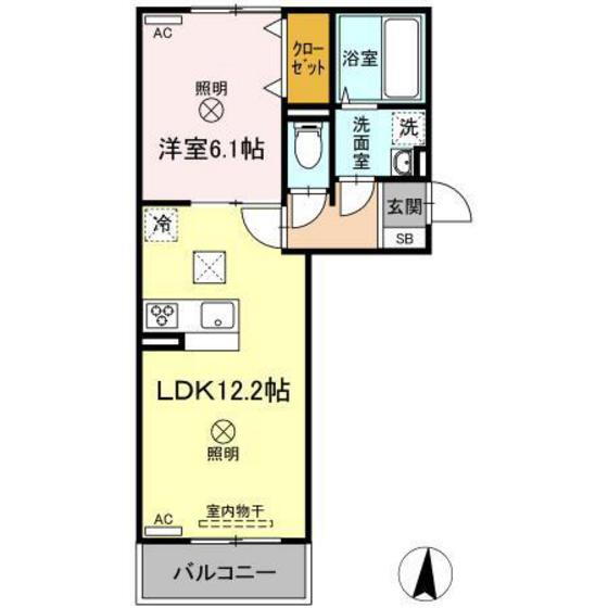 Ｅｌｐｉｓ　ＩＩ 1階 1LDK 賃貸物件詳細