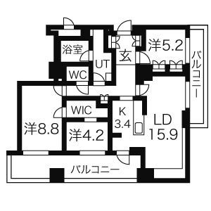 北海道札幌市中央区大通西６ 大通駅 2LDK マンション 賃貸物件詳細