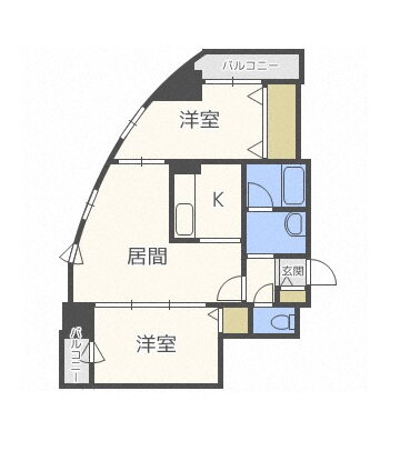 北海道札幌市東区北二十三条東１ 北２４条駅 2LDK マンション 賃貸物件詳細