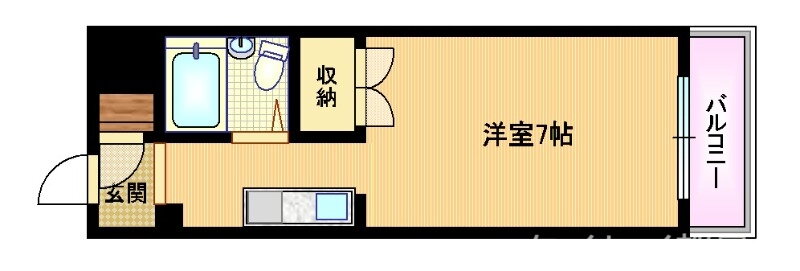 エミネントヤナセ 3階 1K 賃貸物件詳細