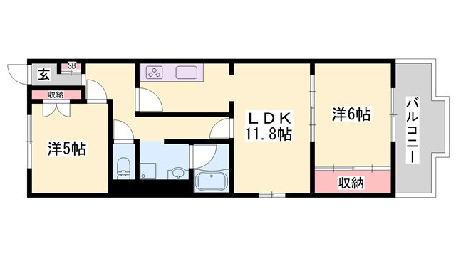 兵庫県高砂市神爪１ 宝殿駅 2LDK マンション 賃貸物件詳細