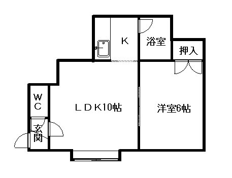 北海道札幌市清田区北野二条２ 福住駅 1LDK アパート 賃貸物件詳細