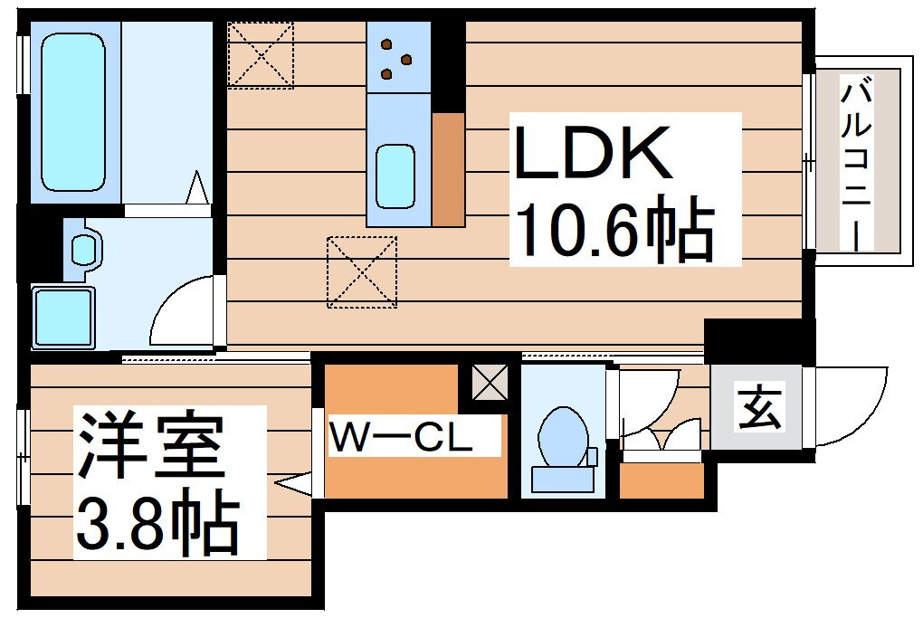 宮城県宮城郡利府町神谷沢字化粧坂 岩切駅 1LDK アパート 賃貸物件詳細