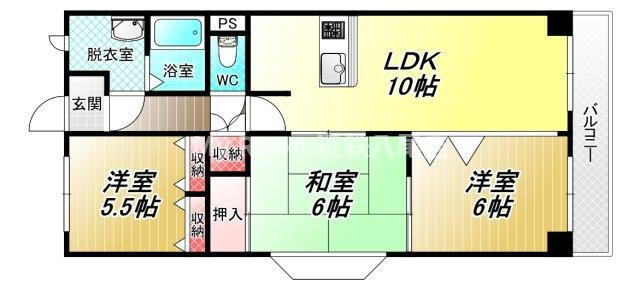 大阪府八尾市長池町３ 近鉄八尾駅 3LDK マンション 賃貸物件詳細