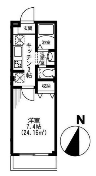 東京都新宿区西落合１ 落合南長崎駅 1K マンション 賃貸物件詳細