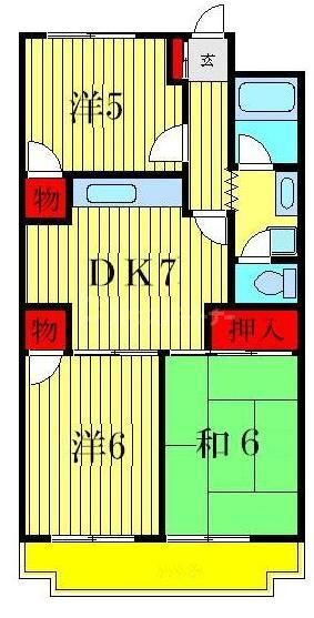 東京都葛飾区東四つ木４ 四ツ木駅 3DK マンション 賃貸物件詳細