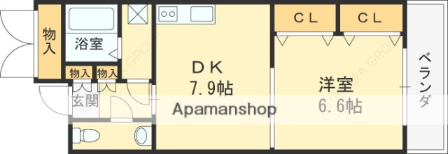 大阪府東大阪市下小阪４ 八戸ノ里駅 1LDK マンション 賃貸物件詳細