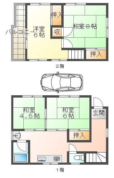 舞子坂３丁目戸建 4DK 賃貸物件詳細