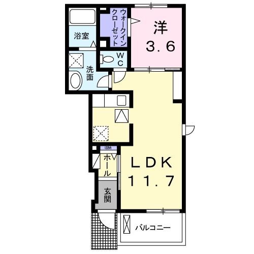 プレジール　ＩＩ 1階 1LDK 賃貸物件詳細