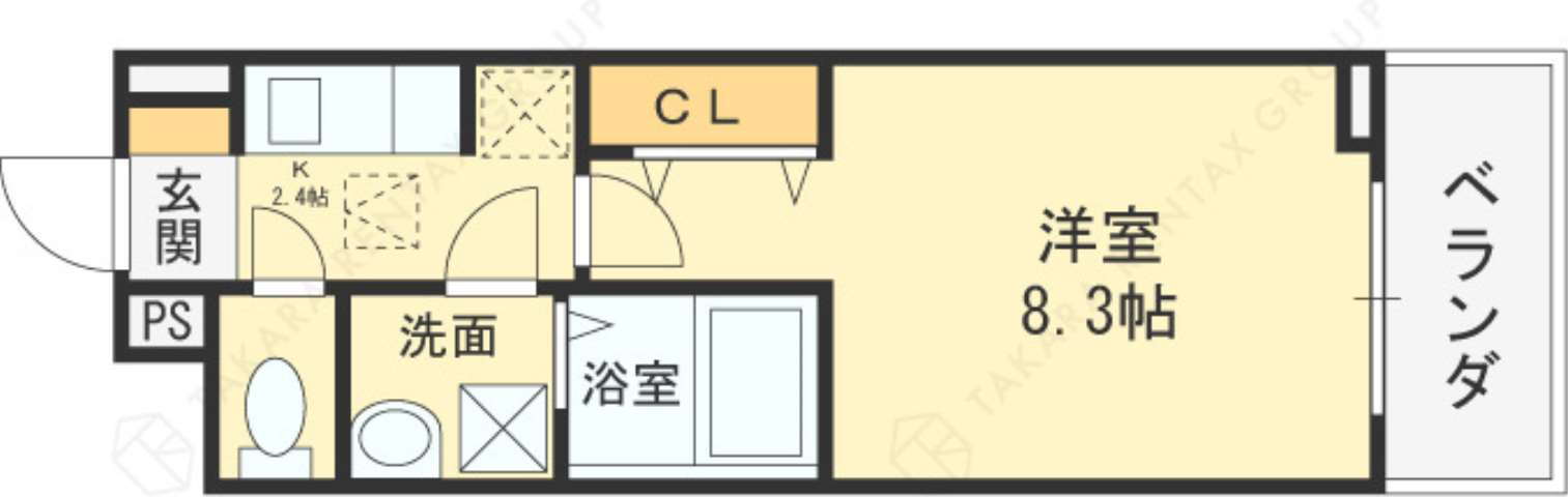 大阪府東大阪市御厨南２ 八戸ノ里駅 1K アパート 賃貸物件詳細