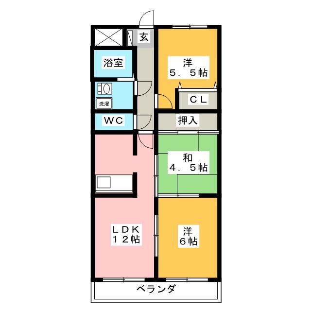 セントラルコート佳日 4階 3LDK 賃貸物件詳細