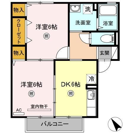 岡山県倉敷市中島 福井駅 2DK アパート 賃貸物件詳細