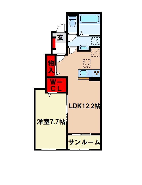 福岡県朝倉郡筑前町高上 太刀洗駅 1LDK アパート 賃貸物件詳細