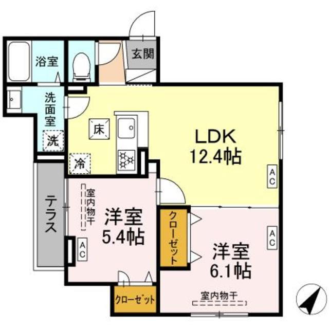 東京都足立区南花畑４ 六町駅 2LDK アパート 賃貸物件詳細