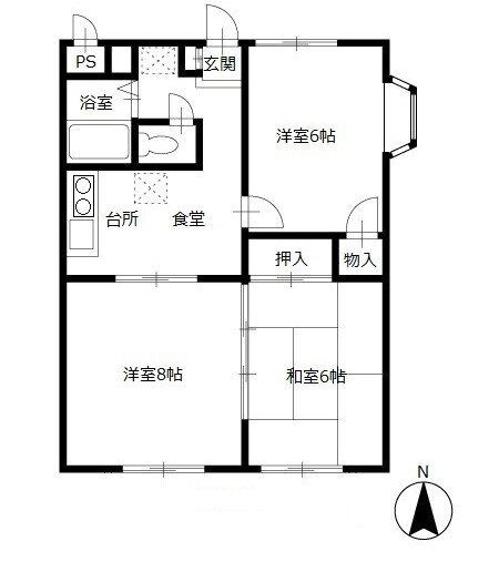 神奈川県川崎市中原区下小田中３ 武蔵中原駅 3K マンション 賃貸物件詳細