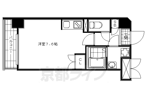 京都府京都市下京区万寿寺町 五条駅 1K マンション 賃貸物件詳細