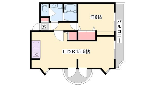 兵庫県たつの市揖西町小神 本竜野駅 1LDK マンション 賃貸物件詳細