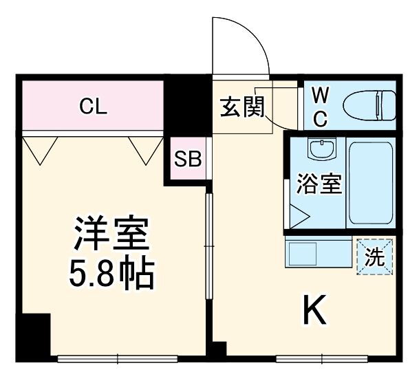 神奈川県横浜市神奈川区六角橋１ 白楽駅 1K マンション 賃貸物件詳細