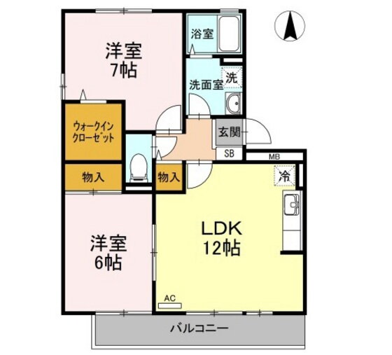 岡山県岡山市北区田中 北長瀬駅 2LDK アパート 賃貸物件詳細