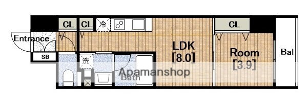 アーバネックス西本町 9階 1LDK 賃貸物件詳細