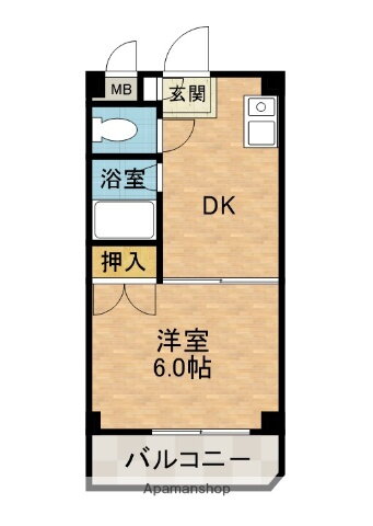パレス北梅田 7階 1DK 賃貸物件詳細