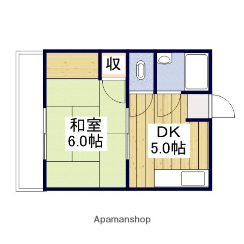 佐伯ハイツ 1階 1DK 賃貸物件詳細