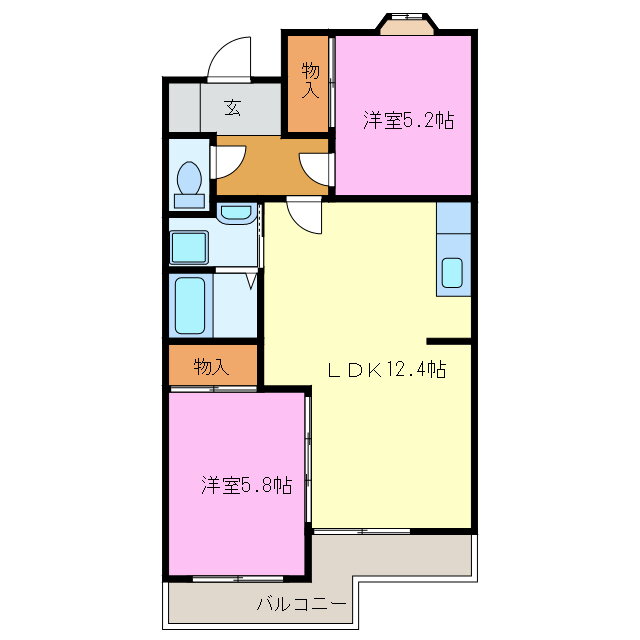 静岡県浜松市中央区初生町 浜松駅 2LDK マンション 賃貸物件詳細