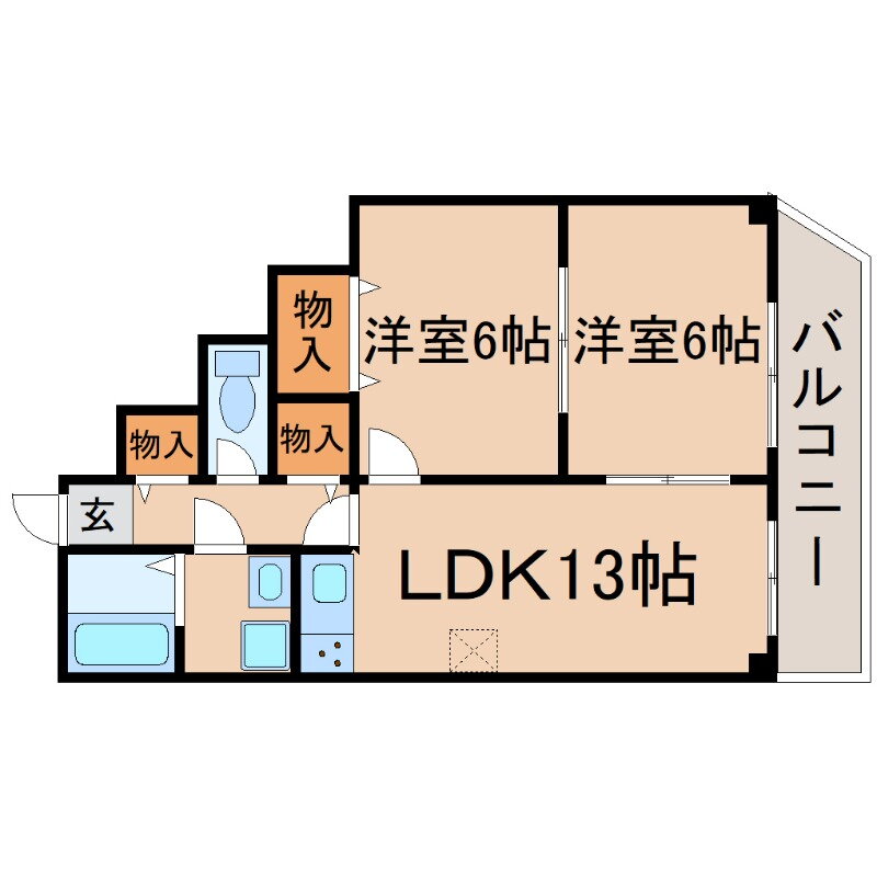 兵庫県尼崎市武庫之荘本町３ 武庫之荘駅 2LDK マンション 賃貸物件詳細