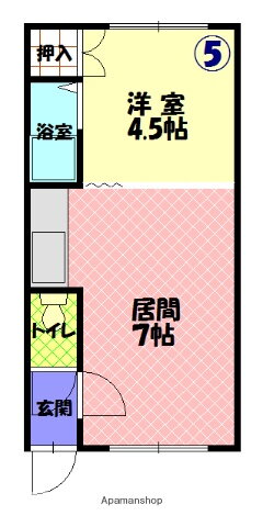 北海道旭川市忠和五条５ 旭川駅 1DK アパート 賃貸物件詳細