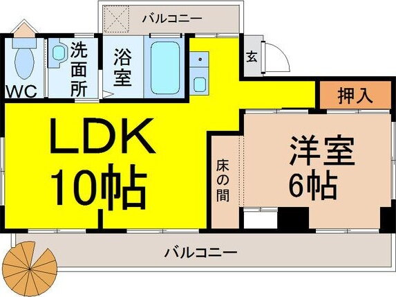 ノース・メゾン・ラ・コリンＢ棟 3階 1LDK 賃貸物件詳細