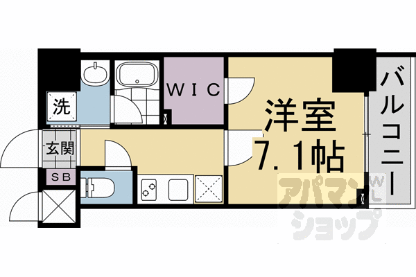 ベラジオ雅び烏丸十条ＩＩ 8階 1K 賃貸物件詳細