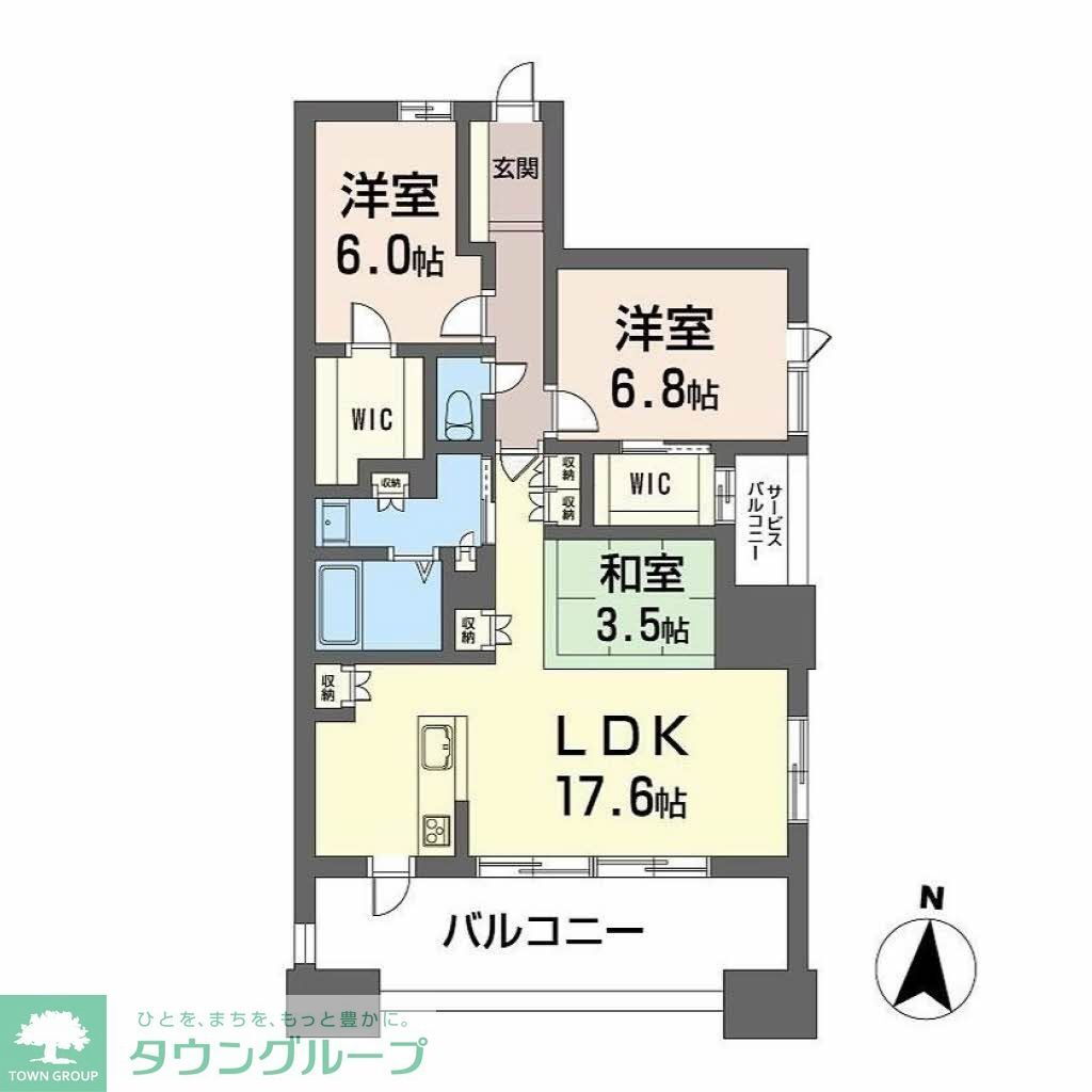 Ｎｕｄｇｅｏｎｅ．照葉 6階 3LDK 賃貸物件詳細