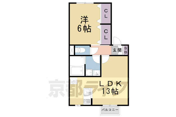 京都府京都市南区吉祥院車道町 西大路駅 1LDK アパート 賃貸物件詳細